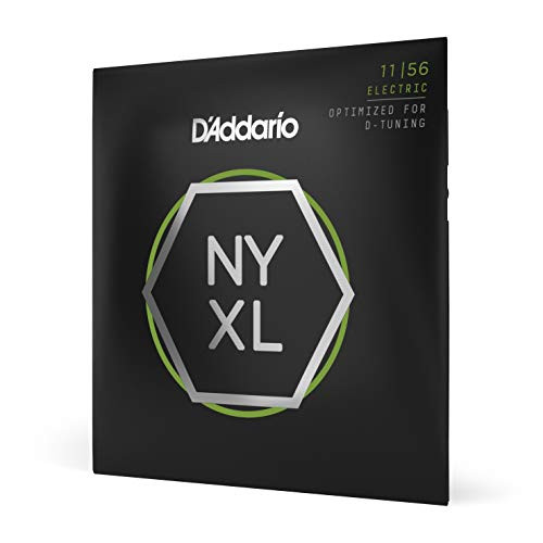 D'Addario NYXL1156 Nickel Wound Electric Guitar Strings, Medium Top / Extra-Heavy Bottom, 11-56