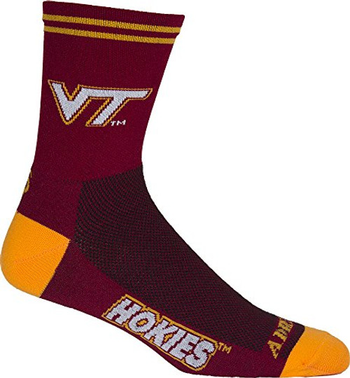 NCAA Virginia Tech Hokies Cycling/Triathlon/Running Socks, Large/X-Large NCAA Virginia Tech Hokies Cycling/Triathlon/Running Socks, Large/X-Large