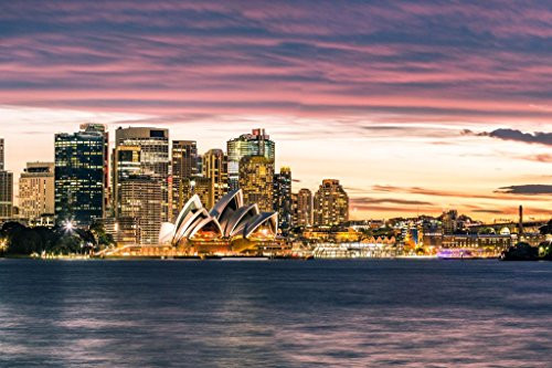 Sydney Australia Opera House Skyline Sunset Photo Photograph Cool Wall Decor Art Print Poster 36x24 Sydney Australia Opera House Skyline Sunset Photo Photograph Cool Wall Decor Art Print Poster 36x24