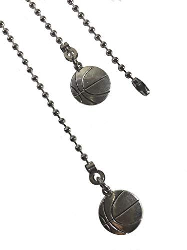 Two Basketball Fan Light Pull Chain Extender Replacement Ornaments