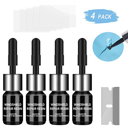 MuiSci Glass Repair Kit, Car Windshield Crack Repair Resin Kit, Easy to Use Automotive Glass Nano Repair Fluid Glue, Scratch Chip Cracks Repair Kit-4 Pcs- MuiSci Glass Repair Kit, Car Windshield Crack Repair Resin Kit, Easy to Use Automotive Glass Nano Repair Fluid Glue, Scratch Chip Cracks Repair Kit-4 Pcs-
