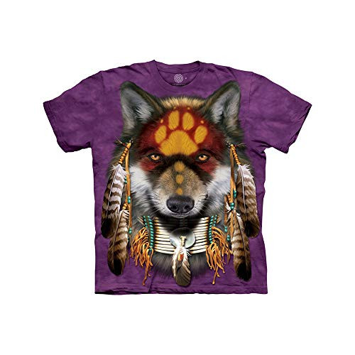 The Mountain Kids' Big MyMountain Native Wolf Spirit Apparel, Purple, Small The Mountain Kids' Big MyMountain Native Wolf Spirit Apparel, Purple, Small