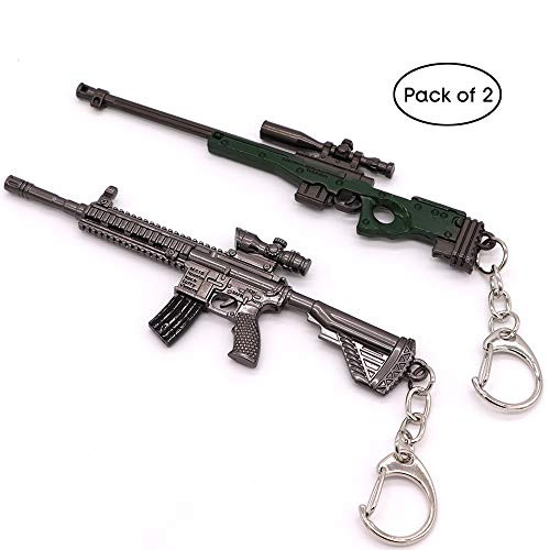 Gun Keychain Sniper and Rifle Shooting Gun Key Chain Bag Charm Pendant for Men Metal Weapon Gun Shaped Keychain Keyring for Men and Boys