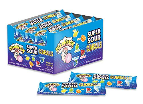 Warheads Super Sour Gumballs 1oz 12 Count