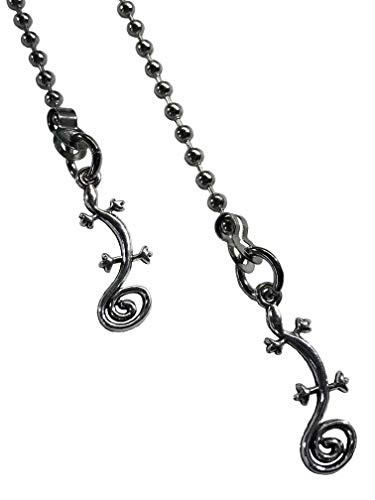 Two Lizard Gecko Fan Light Pull Chain Extender Replacement Ornaments