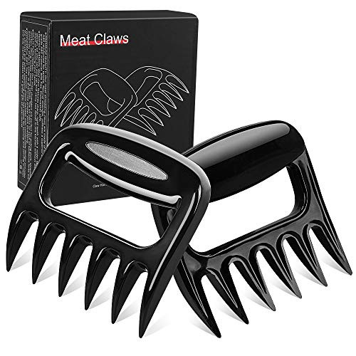 KAVAVO BBQ Bear Claws for Pulled Pork,BBQ Meat Shredder Claws,Grill Smoker Bear Meat Paw Claws,Smoked Barbecue Grilling Accessories -Black-
