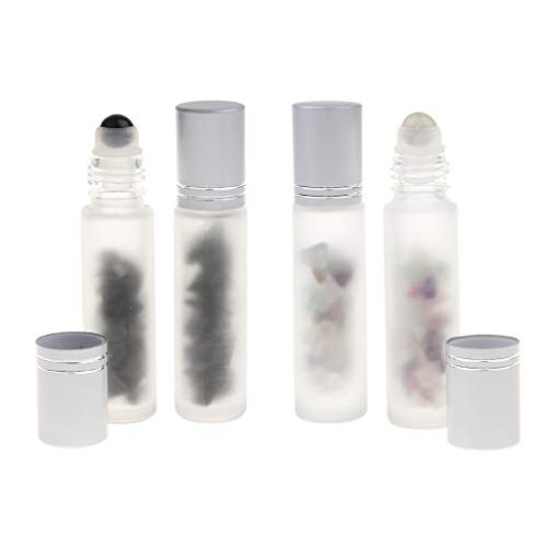 Bonarty 4pcs 10ml Empty Perfume Roller Ball Bottles For Essential Oils Home  and  Travel