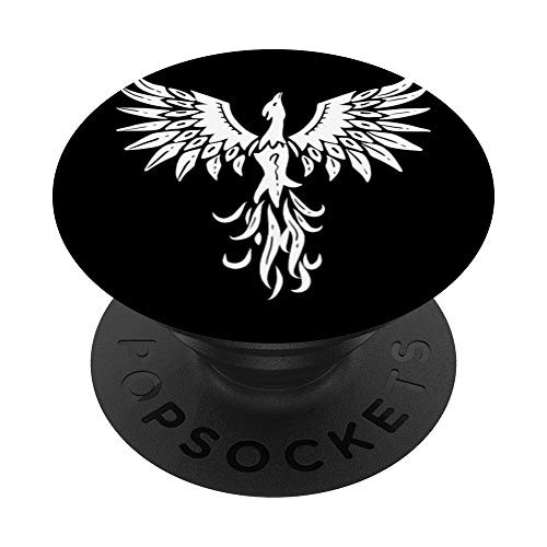 Phoenix Sillhouette Mystical Fan PopSockets PopGrip- Swappable Grip for Phones  and  Tablets