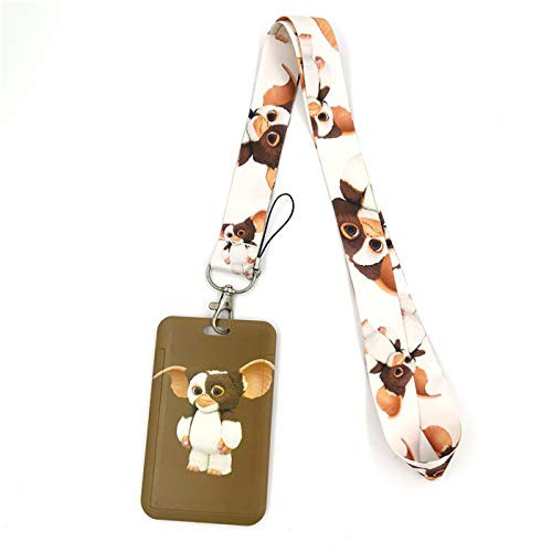 Gizmo Gremlins Horror Comedy 80s Movie Creative Lanyard Card ID Badge Holder Student Hanging Neck Phone Lanyard Subway Access Card Holder Accessories Gift for Fans