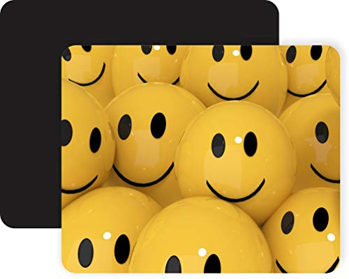 Yellow Smiley Face Balls Non-Slip Mouse Pad Gaming Mouse Pad Mousepad Mousemat