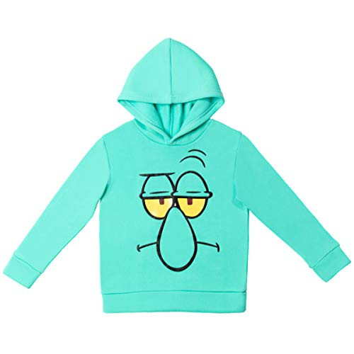 Nickelodeon SpongeBob SquarePants Squidward Big Boys Hoodie Aqua 7-8