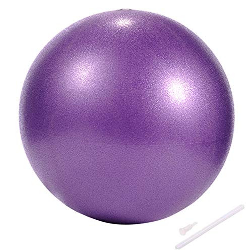 Myonly Pilates Ball, Exercise Balls, Barre Ball, Mini Exercise Ball with Pump, Small Bender Ball for Stability, Barre, Pilates, Yoga, Deep Tissue Massage, Core Training and Physical Therapy Purple