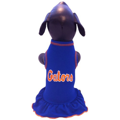NCAA Florida Gators Cheerleader Dog Dress, Team Color, Medium