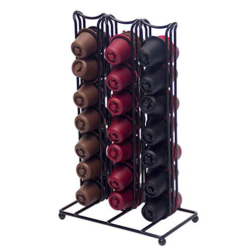 Coffee Pod Holder, Coffee Pods Storage Organizer Stand, Coffee Capsule Rack Holder, Holds 42 Espresso Capsules, Organizer for Counter Coffee Bar