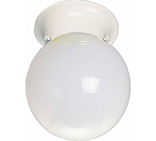 Volume Lighting V7309-6 1-Light Flush Mount Ceiling Fixture, White