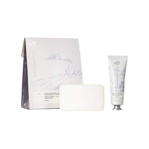 European Soaps 20018LT Pre de Provence Milk Soap and Hand Cream Gift Set