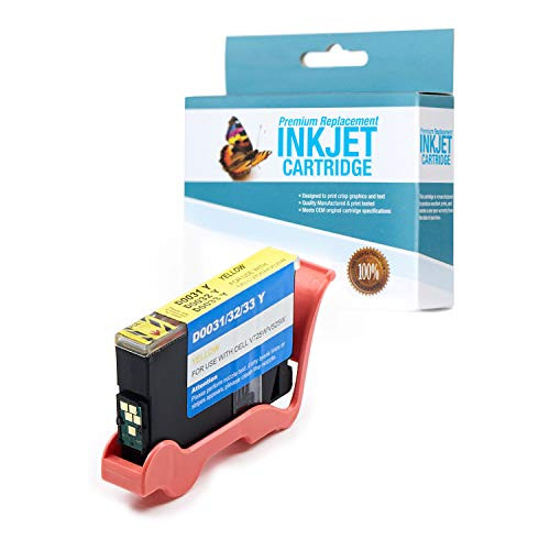 SuppliesOutlet Compatible Ink Cartridge Replacement for Dell 331-7380/331-7380 / GRW63 / PT22F / Series 33R / 331-7390 / MTHX6 / Series 33 / TYHTV -Extra High Yield Yellow,1 Pack-