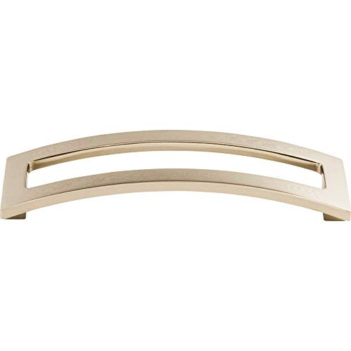 Top Knobs TK247PN Sanctuary II Collection 5 Inch Euro Arched Pull, Polished Nickel