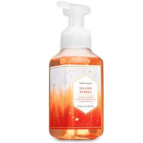 White Barn Bath and Body Works Island Papaya Gentle Foaming Hand Soap 8.75 Ounce