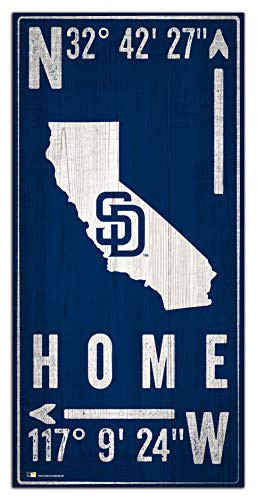 Fan Creations MLB San Diego Padres Unisex San Diego Padres Coordinate Sign, Team Color, 6 x 12
