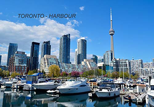 Canada Canadian Ontario Toronto Fridge Refrigerator Magnets -1 Piece, City- HARBOUR -TOR2-