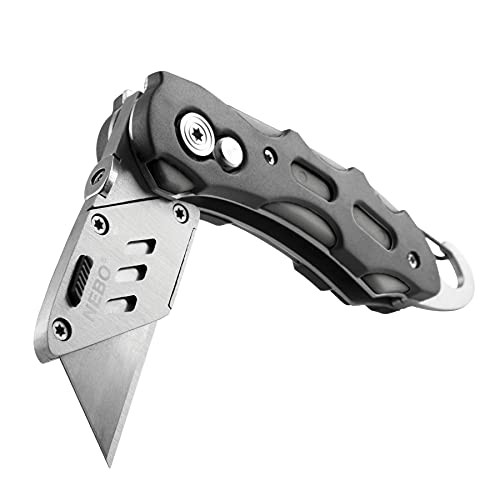 NEBO Folding Lock-Blade Utility Knife - Utility Knife Compatible With All Standard Utility Blades