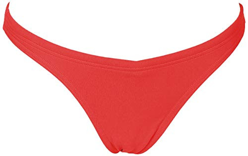 Arena Solid MaxLife Bikini Bottom, Red - White, 26