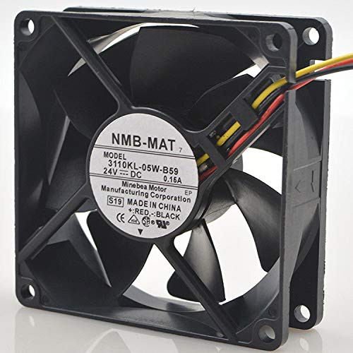 FidgetFidget Cooling Fan for NMB-MAT 3110KL-05W-B59 24V 0.15A 8CM 8025 3-Wire Drive