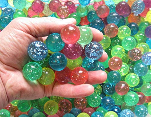 12 Sparkle Super HIGH Bounce Balls HI Bouncy Glitter Superball CAT Toy 27MM 1"