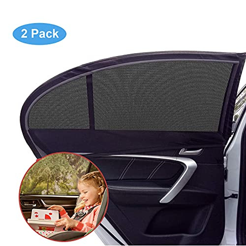 Car Window Sunshade, AIFFERA -2 PCS- Car Side Window Sun Shade Cover,Baby Kid Pet Breathable Sun Shade Mesh Backseat,Fits for Most Cars,UV Rays and Privacy Protection Car Window Sunshade, AIFFERA -2 PCS- Car Side Window Sun Shade Cover,Baby Kid Pet Breathable Sun Shade Mesh Backseat,Fits for Most Cars,UV Rays and Privacy Protection
