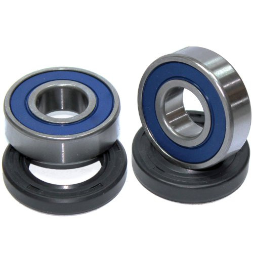 Caltric Front Wheel Ball Bearings  and  Seals Kit Compatible with Suzuki Ltf250 Ltf 250 Ozark Ltf-250 2007 2008 2009 2012
