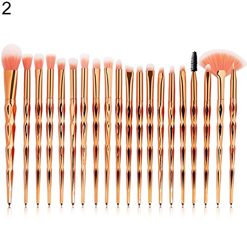 litymitzromq Makeup Brushes, 20Pcs Cosmetic Beauty Tool Eye Shadow Powder Lip Fan Shape Pro Makeup Brush Set Blending Foundation Powder Blush Concealers Highlighter Eye Shadows Brushes Kit litymitzromq Makeup Brushes, 20Pcs Cosmetic Beauty Tool Eye Shadow Powder Lip Fan Shape Pro Makeup Brush Set Blending Foundation Powder Blush Concealers Highlighter Eye Shadows Brushes Kit