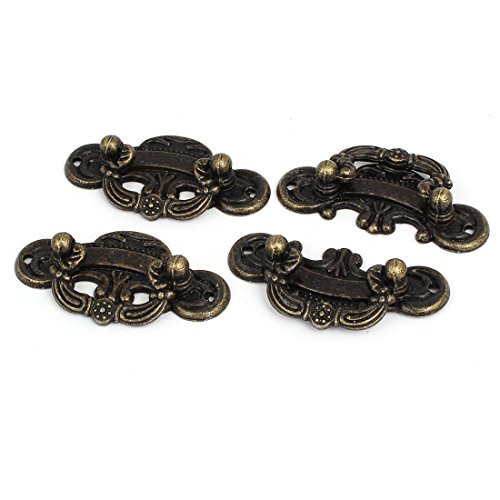 uxcell Box Case Cabinet Drawer 60mm x 30mm Vintage Style Pull Handles Knobs 4PCS