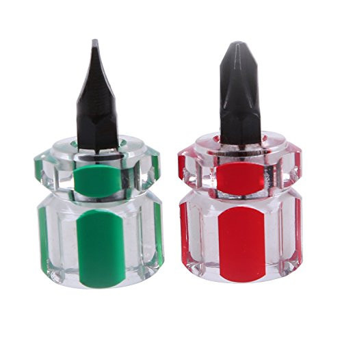 Mini Stubby Screwdriver, Magnetic Tip Phillips Slotted Screwdriver Set, Miniature Short Screwdriver Short Craftsman Nut Driver