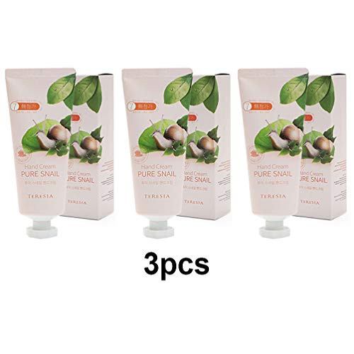Pure Snail Nutrition Hand Cream Lotion, Keeping Skin Soft and Moisturized with Natural Ingredient, 100ml -3.4oz- x 3 Pcs Pure Snail Nutrition Hand Cream Lotion, Keeping Skin Soft and Moisturized with Natural Ingredient, 100ml -3.4oz- x 3 Pcs