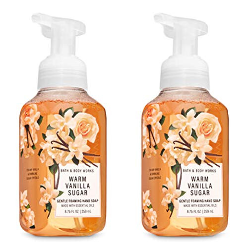 Bath and Body Works Antibacterial Gentle Foaming Hand Soap 8.75 Oz, 2 Pack -Warm Vanilla Sugar-