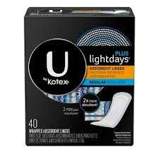 U by Kotex Curves Panty Liners Regular -Pack of 2-