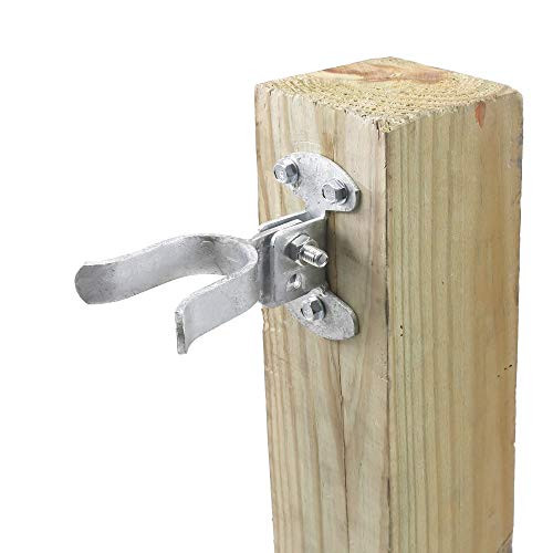 Gate Fork Latch - 1-3/8" Fork, Wall Mount for Chain Link Fence Gate - Chain Link Fence Hardware - Gate Latch