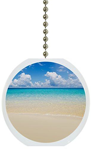 Beautiful Tropical Sea Beach Solid Ceramic Fan Pull