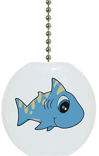 Baby Shark Big Eyes Solid Ceramic Fan Pull