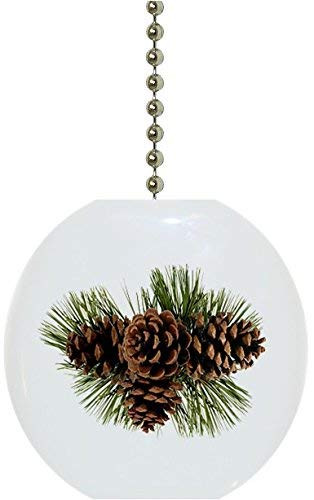 Pinecones Solid Ceramic Fan Pull