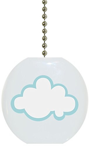 Cloud Solid Ceramic Fan Pull