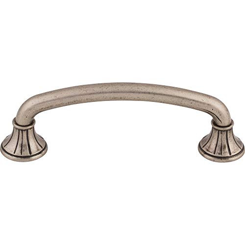 Top Knobs M965 Edwardian Collection 4" Lund Pull, Pewter Antique