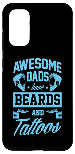 Galaxy S20 Awesome Dads Have Beards And Tattoos Ink Gun Artist Gift Case