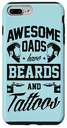 iPhone 7 Plus/8 Plus Awesome Dads Have Beards And Tattoos Ink Gun Artist Gift Case