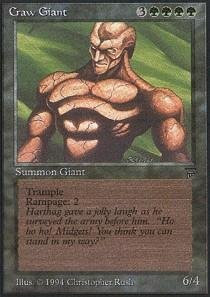 Magic- the Gathering - Craw Giant - Legends