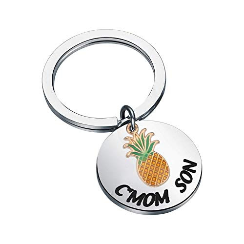 FAADBUK Psych Pineapple Gift C'mon Son Keychain Psych Shirt Tv Show Gift Shawn and Gus Fan Gift -C'mon Son Keychain-