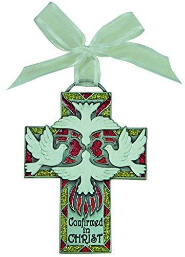Cathedral Art -Abbey  and  CA Gift Confirmation Metal Wall Cross, 4-1/2-Inch, Multi