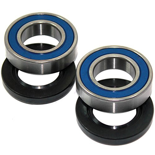 Caltric Front Wheel Ball Bearings  and  Seals Kit Compatible with Kawasaki Zx-14 Ninja Zx1400 Zx-1400 2007-2011