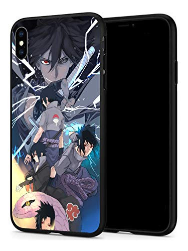 iPhone Xr Case Anime Comic Series Protection Cover Back Case for iPhone Xr -Naruto-Uchiha-Sasuke-